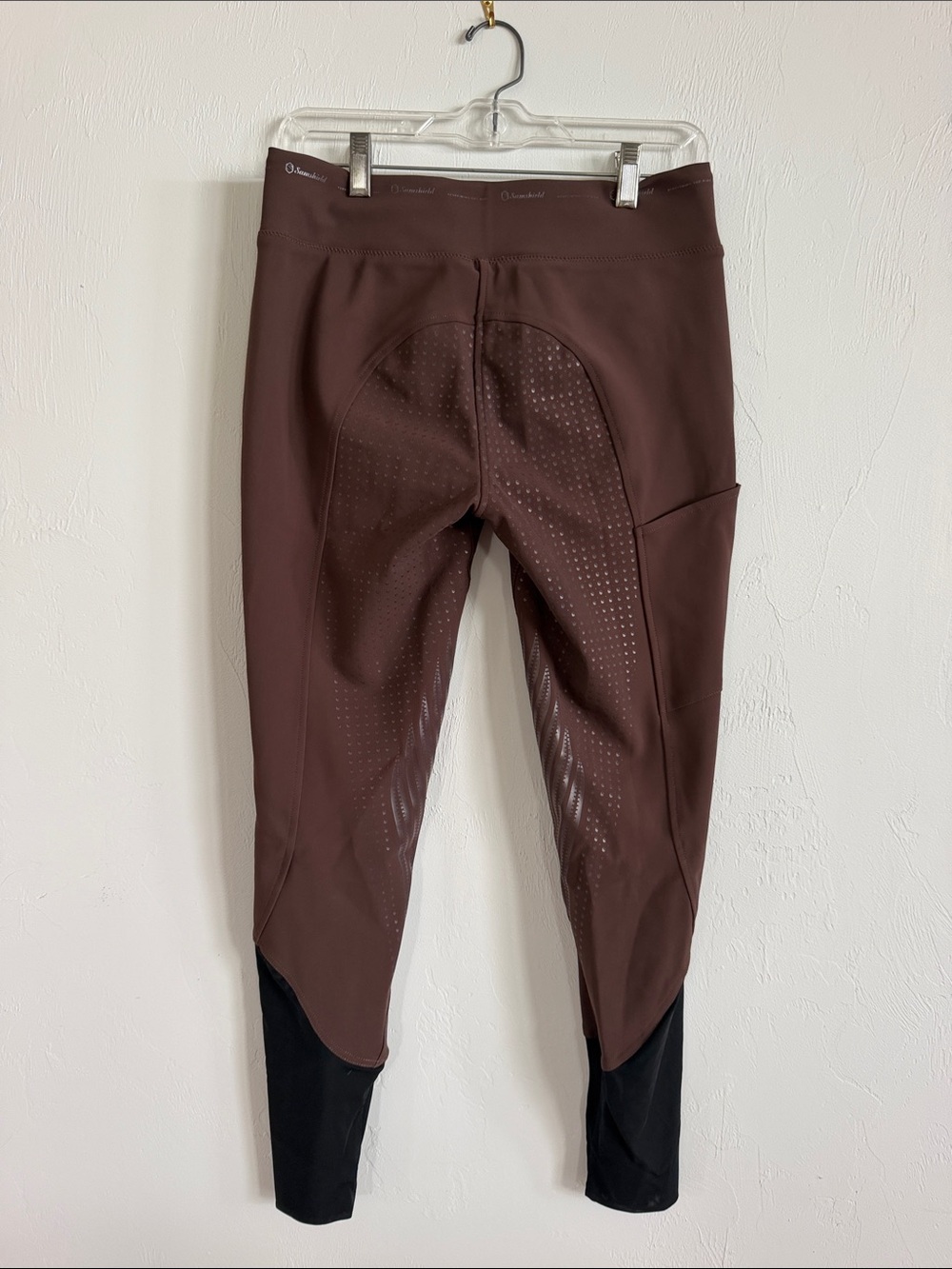 Samshield Alpha Pull On Full Seat Breeches in Brown - Picture 3 of 5